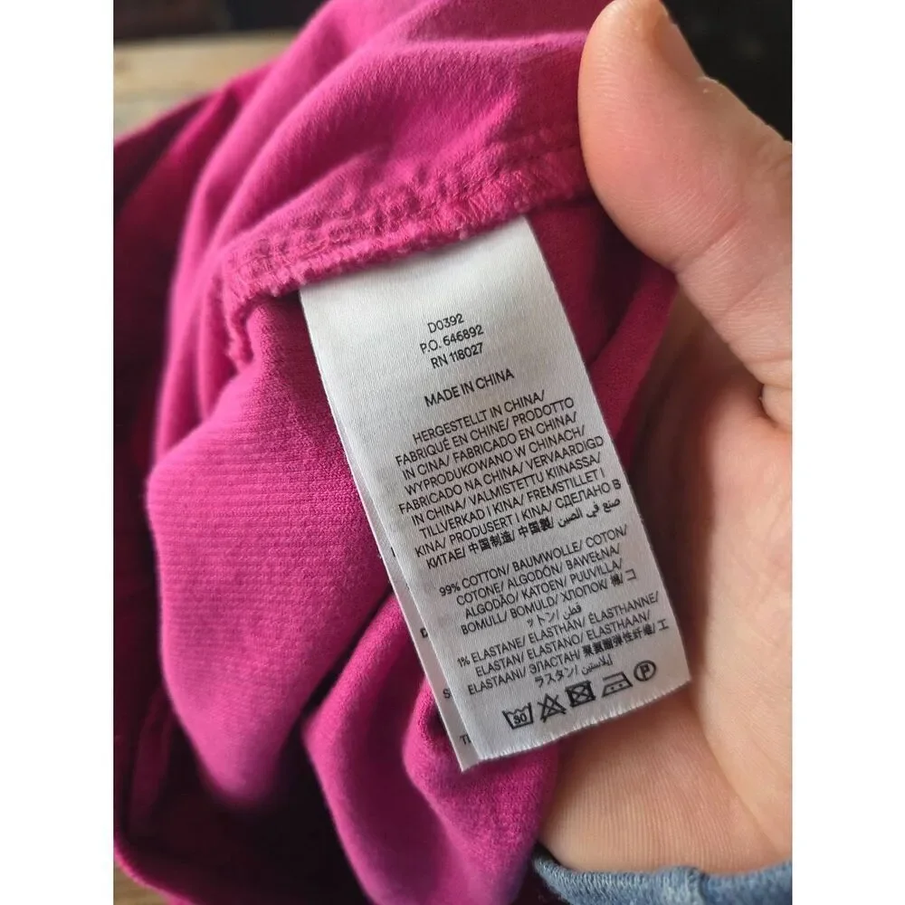 BODEN Evie cord shift dress in magenta Sz 4R